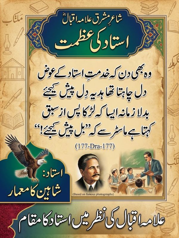 Teachers’ Day Poetry in Urdu Text