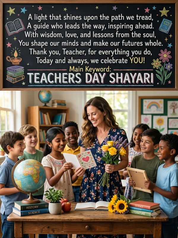Teachers’ Day Poetry in Urdu Text