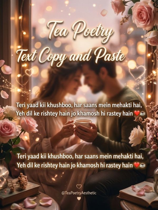 Best Tea Poetry in Urdu Text