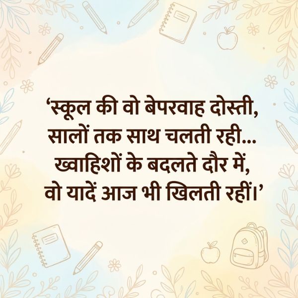 School Friends Shayari