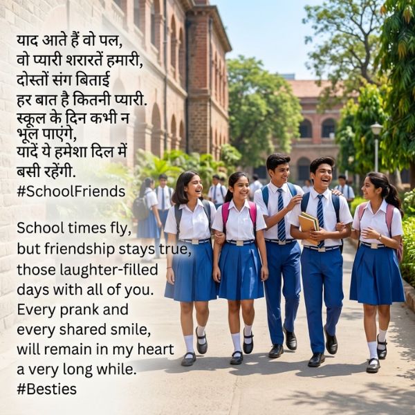 School Friends Shayari