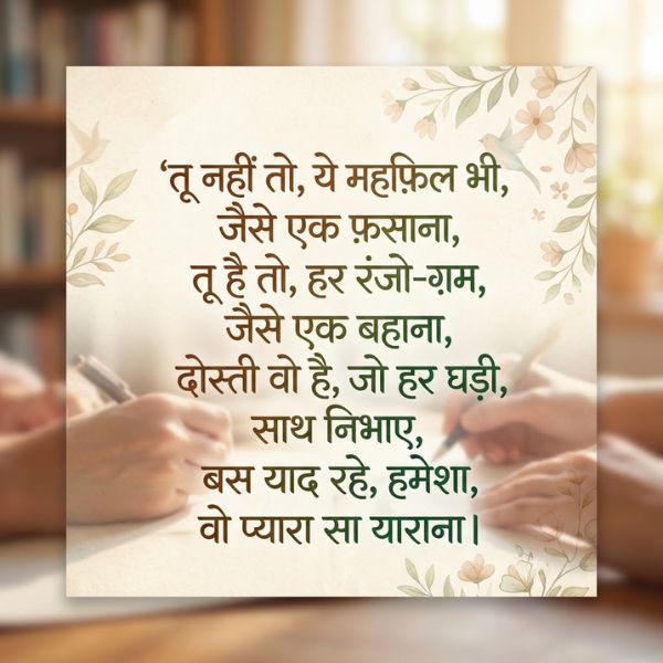 Dosti Shayari in Hindi