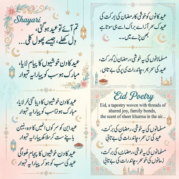 Eid Poetry in Urdu