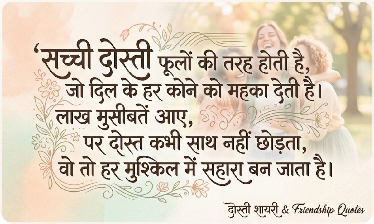 Dosti Shayari in Hindi
